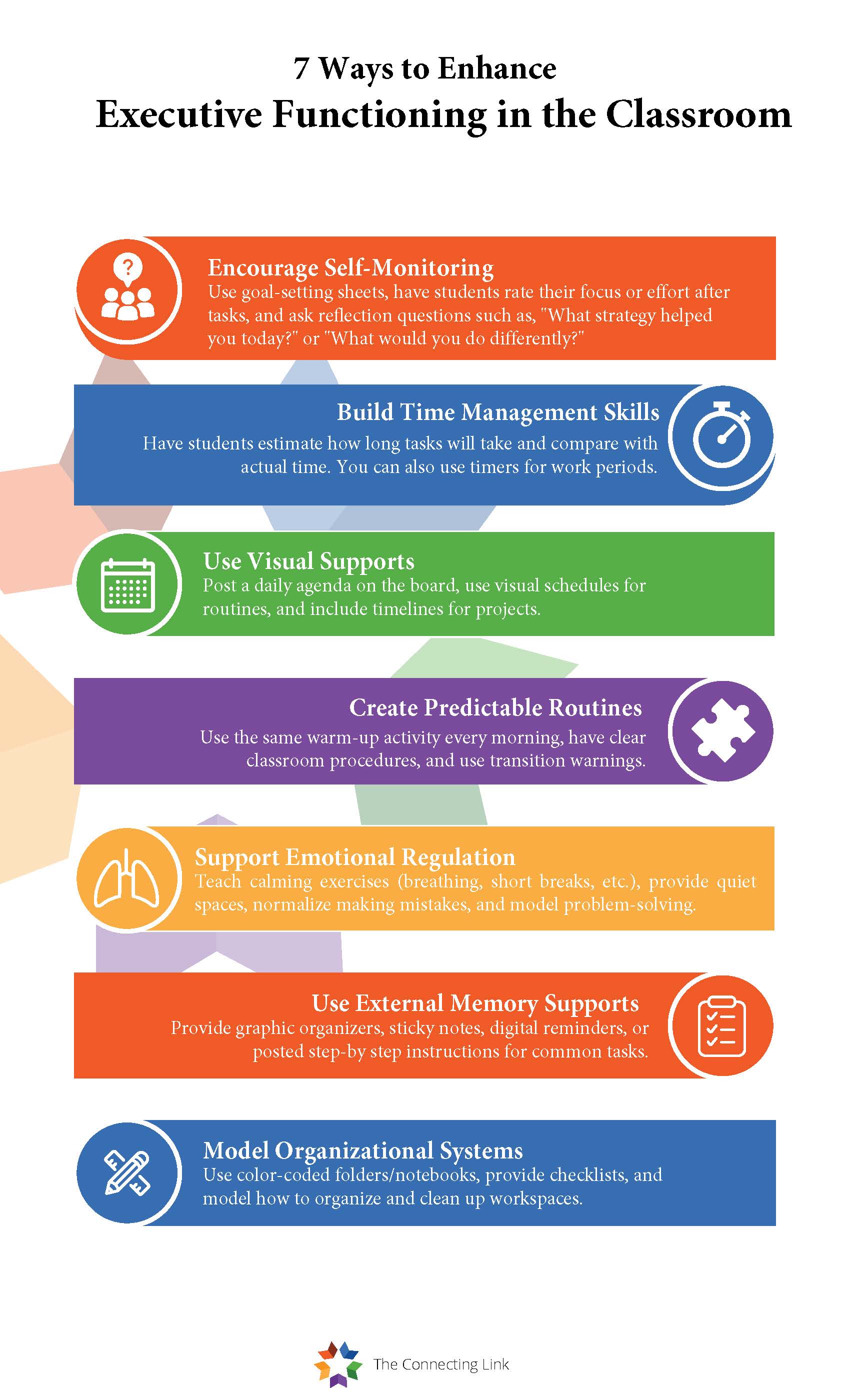 7 Practical Tools to Enhance Executive Functioning in the Classroom